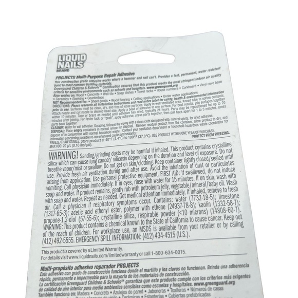 LIQUID NAILS Small Projects 4-oz - Picture 5 of 6